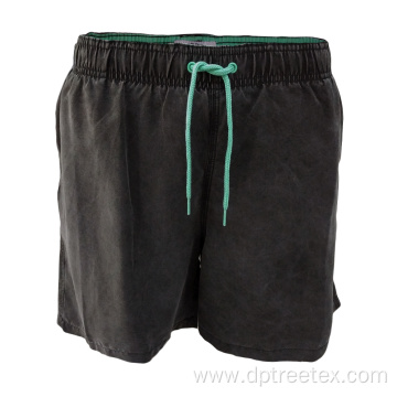 Men Board Short Elastic Waistline Swimming Shorts